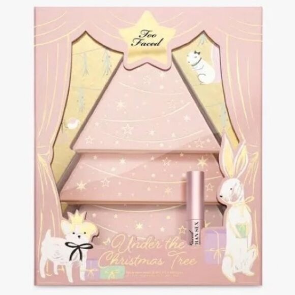 RARE NIB TOO FACED LIMITED EDITION "UNDER THE CHRISTMAS TREE" COLLECTORS BOX SET - Picture 1 of 14